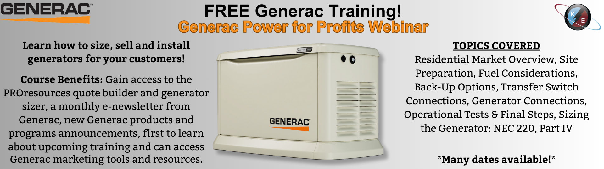 Generac Free Training