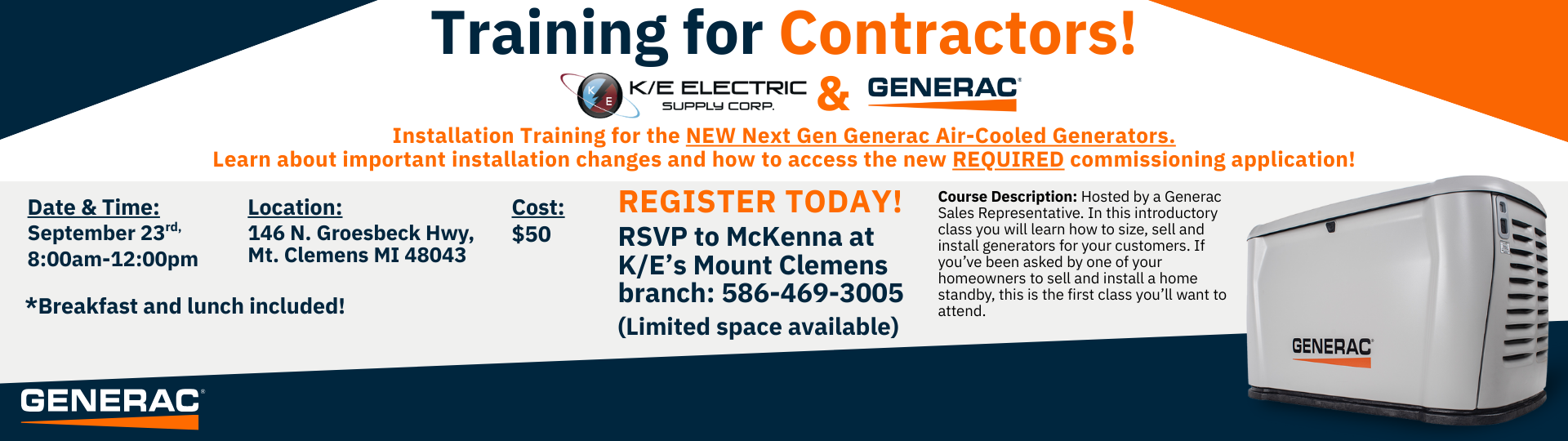 Generac Contractor Training September 2025